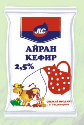 JLC кефир  - 2,5%, 0,9 л.