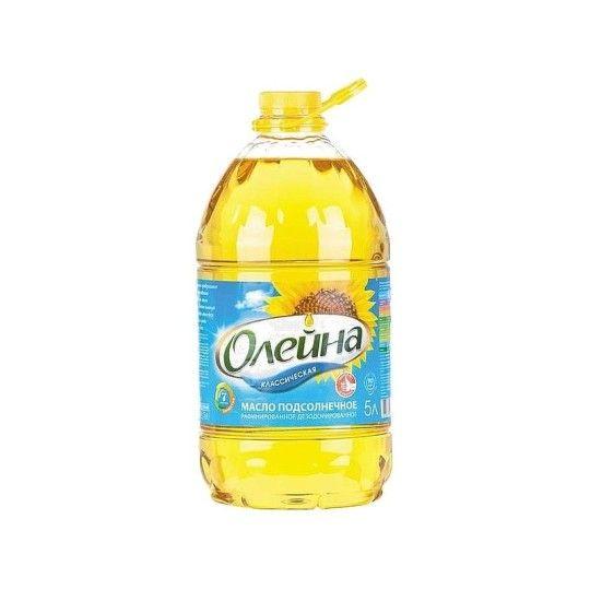 Масло подcолнечное Олейна рафинированное 5 л
