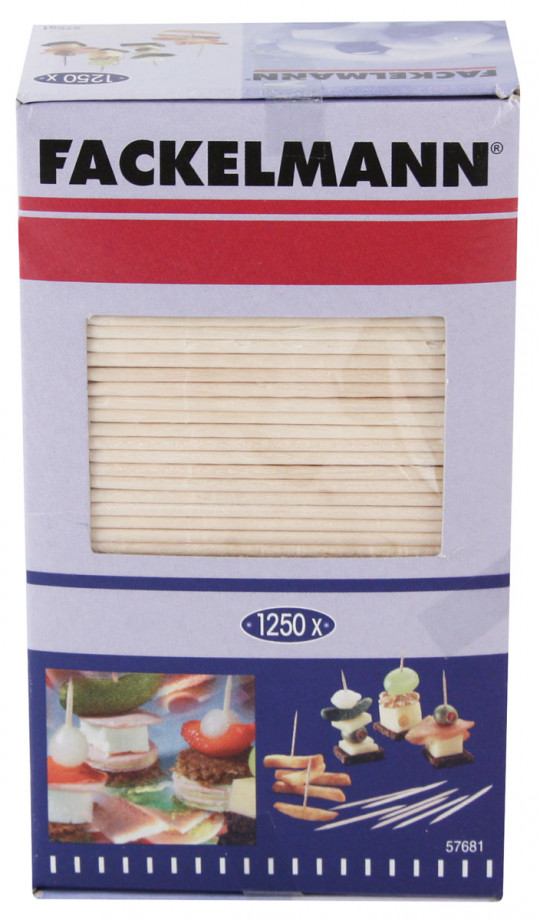Зубочистки Fackelmann деревянные 1250 шт. 7 см.