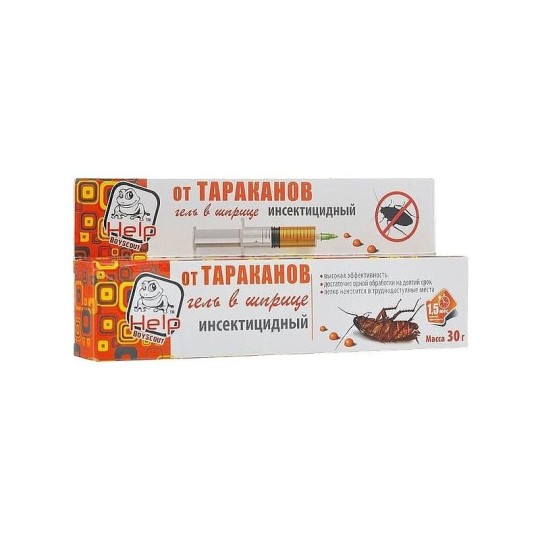 Гель от тараканов "Help" инсектицидный,  30 мл/48