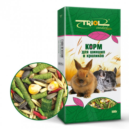Корм для шиншилл и кроликов Triol 500г