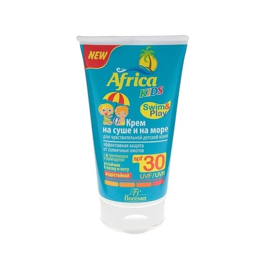 Крем детский солнцезащитный FLORESAN AFRICA KIDS на суше и на море для чувствительной детской кожи SPF30 150 мл