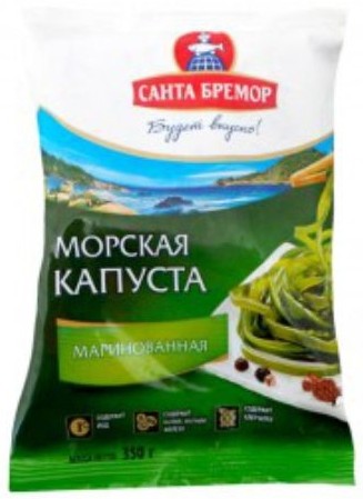 Капуста морская "Санта Бремор" маринованная, 350 гр 