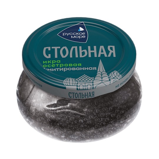 ИКРА ИМИТАЦИЯ РУССКОЕ МОРЕ ОСЕТРОВАЯ СТОЛЬНАЯ ЛЮКС 230Г С/Б
