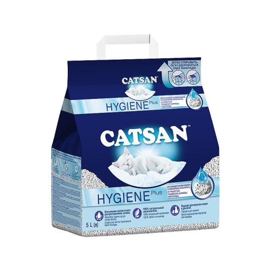 Наполнитель Catsan для кошачьего туалета, впитывающий, 5л