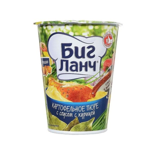Картофельное пюре Биг Ланч С соусом с курицей 50г