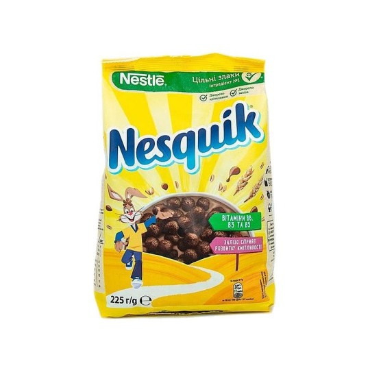 ГОТОВЫЙ ЗАВТРАК NESQUIK MIX ШОКОЛАДНЫЕ ШАРИКИ 225ГР