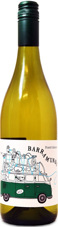 Вино белое сухое Barramundi Pinot Grigio 12,5% 0,75л (Австралия)