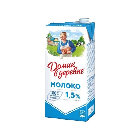 Молоко Домик в деревне ультрапастеризованное 1,5% 950 мл