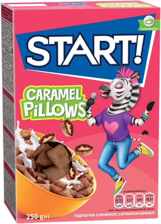  Готовый завтрак ЧАО Подушечки Старт с ароматом карамели пак 250г