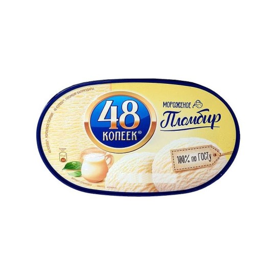 Мороженое 48 Копеек Пломбир, 850 мл