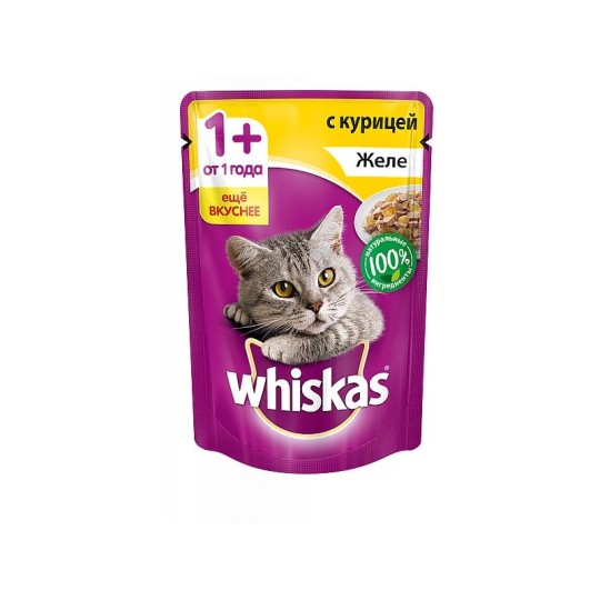 85Г КОРМ ЖЕЛЕ КУРИЦА WHISKAS