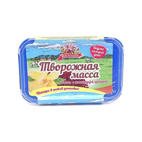 МАССА ДЕСЕРТНАЯ МАСЛЁНКОВО ВАНИЛЬ С ШОКОЛАДНОЙ КРОШКОЙ 180ГР