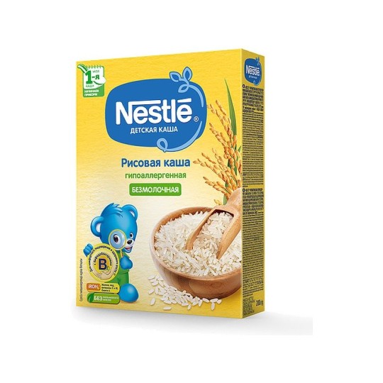 Каша Nestle Безмолочная Рисовая гипоаллергенная 200гр