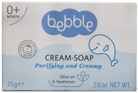 Крем-мыло детское BEBBLE увлажняющее 75 г