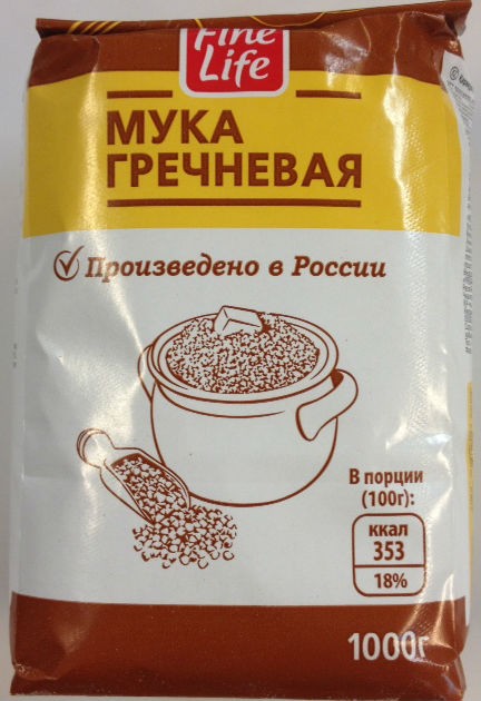 1 КГ МУКА ГРЕЧНЕВАЯ FINE LIFE
