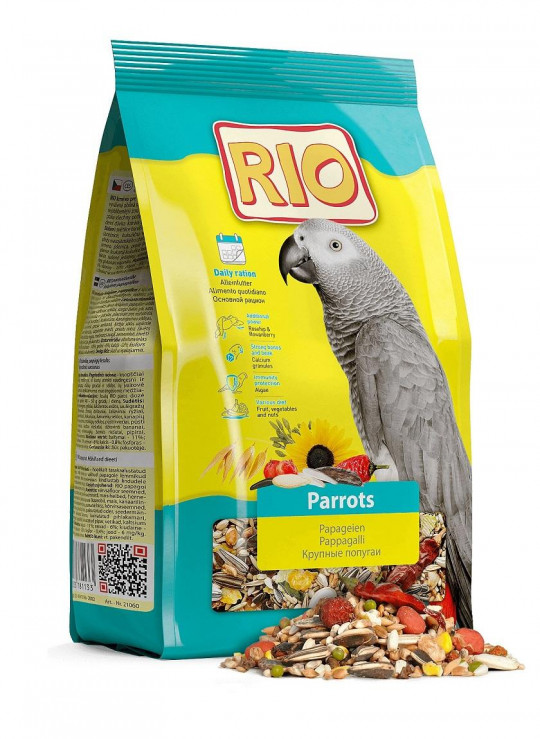 Корм для крупных попугаев Rio Основной рацион 500г