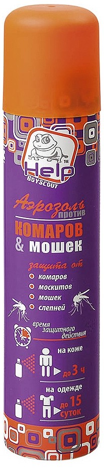 Аэрозоль Help от комаров и мошек 200 мл