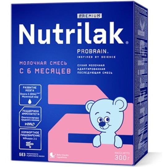 Nutrilak Смесь детская молочная Нутрилак Премиум 2, с 6 до 12 мес., без пальмового масла, 300 г