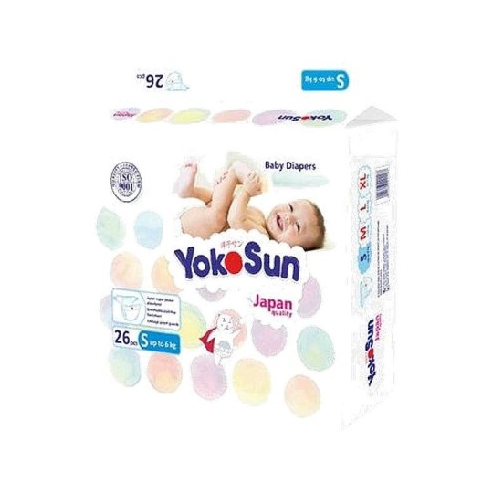Подгузники детские YokoSun размер S (до 6 кг) 26 шт