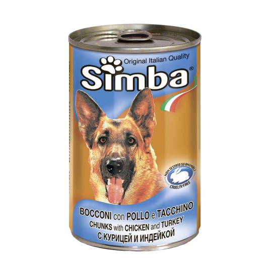  Simba Dog  консервы для собак кусочки курицей и индейкой  415гр