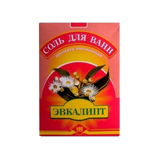 Соль для ванн "Эвкалипт",  400 гр, картонная пачка