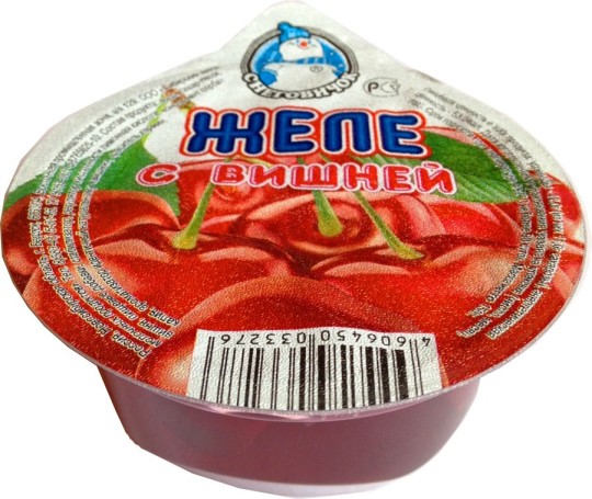 Желе Снеговичок фруктовое с вишней 150 гр