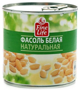 Фасоль белая Fine Life натуральная 420 г