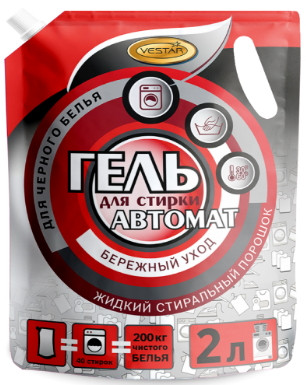 Гель Vestar для стирки черных тканей 2 л