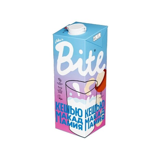 BITE| МОЛОКО  РАСТИТЕЛЬНОЕ КЕШЬЮ-МАКАДАМИЯ 1Л