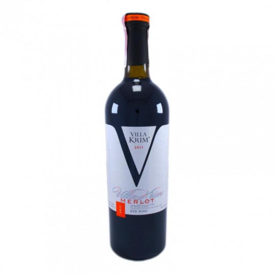 Вино Villa Krim Merlot кр.сух., 9,5-13% 0,75/12