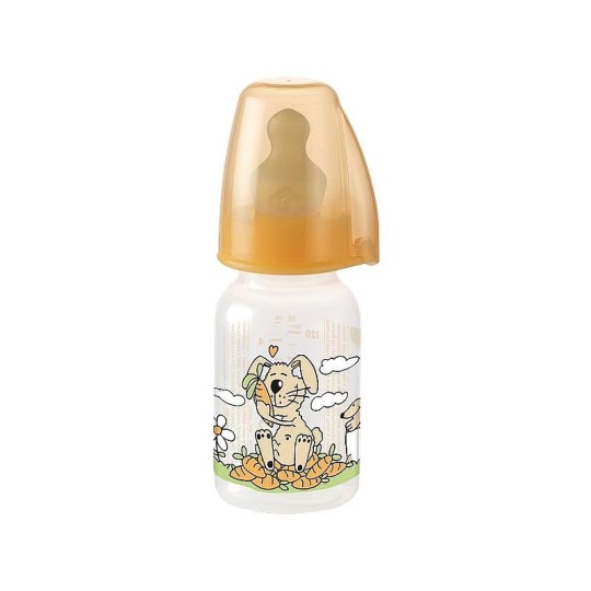  Бутылочка пластиковая Nip "Family" с латексной соской, размер 1, 125 мл