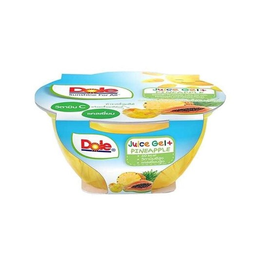 Ананасовое желе с кусочками настоящего ананаса и папайи, без добавления сахара, 93 г