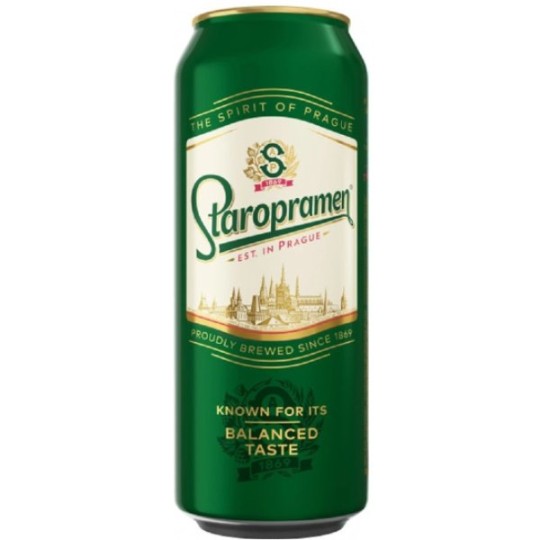STAROPRAMEN PREMIUM (СТАРОПРАМЕН ПРЕМИУМ)Пиво тёмное фильтр 0,5жб