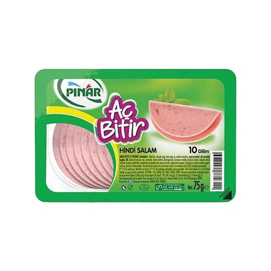 КОЛБАСА ВАРЕНАЯ ИЗ ИНДЕЙКИ AÇ-BİTİR 70ГР