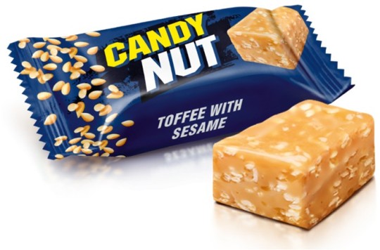 Конфеты  Candy nut  toffee with sesame Roshen, кг
