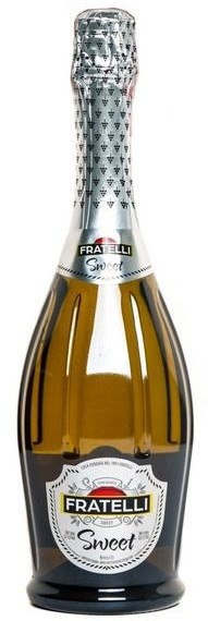 Вино игристое Fratelli Sweet белое сладкое 0,75л. (Украина)