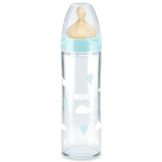  NUK Бутылочка 240мл 0-6мес стекло латекс 10745079