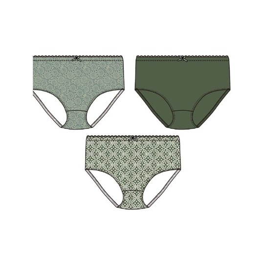  ТРУСЫ МИДИ Ж. AUTHENTIC  1.6.3 3 шт