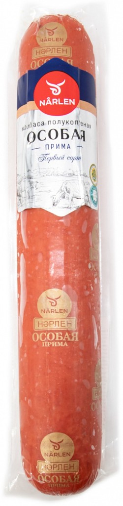 КОЛБАСА NARLEN ПРИМА ХАЛАЛ П/К 500 Г В/УПАК.