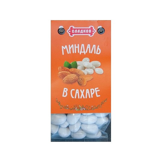 Драже "Миндаль в сахаре" СЛАДКОВ,  200 гр