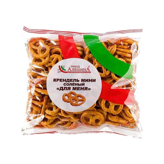 Крендель мини соленый "Для меня" (20шт*200гр) Алешин