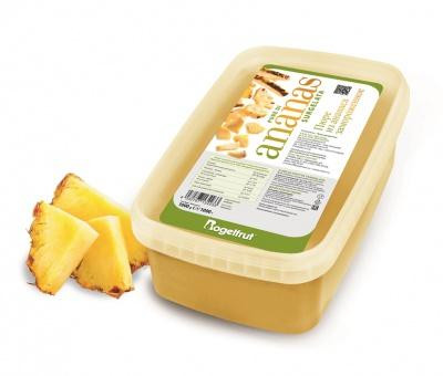 "Rogelfruit" Пюре из ананаса  (Италия) 1 кг пластик / Pineapple Puree "Rogelfruit" (Italy), 1 kg, PET