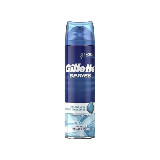 Gillette Series Sensitive Cool Гель Для Бритья 200 мл