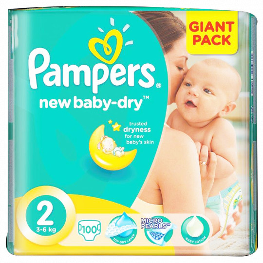 100ШТ ПОДГУЗНИКИ PAMPERS JP