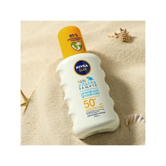 СОЛНЦЕЗАЩИТНЫЙ СПРЕЙ NIVEA Д/ДЕТЕЙ УЛЬТРА ЗАЩ SPF50+ 200МЛ
