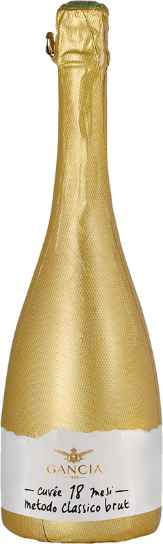 Вино Gancia Cuvee 18 mesi Metodo Classico Brut игристое сухое белое 0.75 л. 