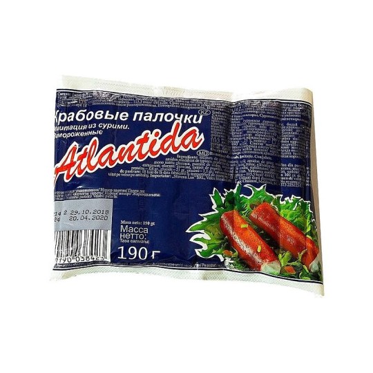 Крабовые палочки Vici Atlantida замороженные 190 гр.