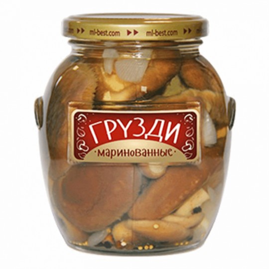 ГРИБЫ МЕДВЕДЬ ЛЮБИМЫЙ ГРУЗДИ МАРИН 450МЛ СТ/БАН
