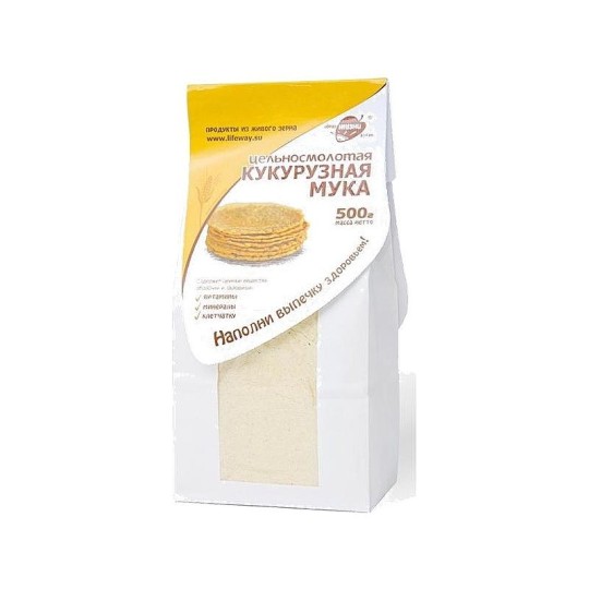 Мука кукурузная Образ Жизни Алтая цельносмолотая 500г 